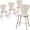 Light Ader, variant on SICOTAS Modern 47" Round Dining Table with Space-Saving Hexagonal Base & Water & Stain Resistant– Seats for 4-6 People– Dining Table for Small Spaces, Apartment, Dinette. White Alder