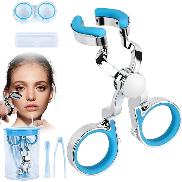 Fidqiog Contact Lens Applicator, Contact Lens Remover Tool with Contact Lens Case, Eye Opener for Contacts Wearing Aid, for Easy Insertion and Removal
