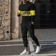 thumbnail image 2 of TAIAOJING Men's 2 Piece Sets Casual Tracksuit Sweatsuit Set Long Sleeve Suit For Sports Fitness Jogging Casual Loose Pant Sets, 2 of 8