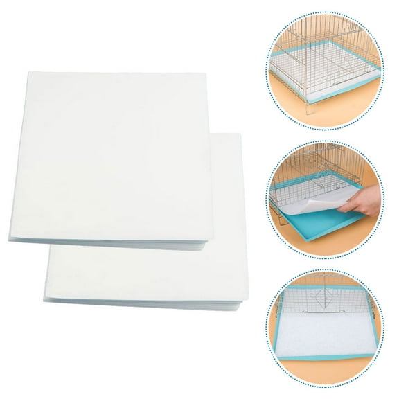 LULULION Disposable Bird Cage Liners White 100Pcs