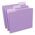 thumbnail image 3 of (3 pack) Universal UNV12305 1/3-Cut Assorted Tab Interior File Folders - Letter Size, Violet (100/Box), 3 of 3
