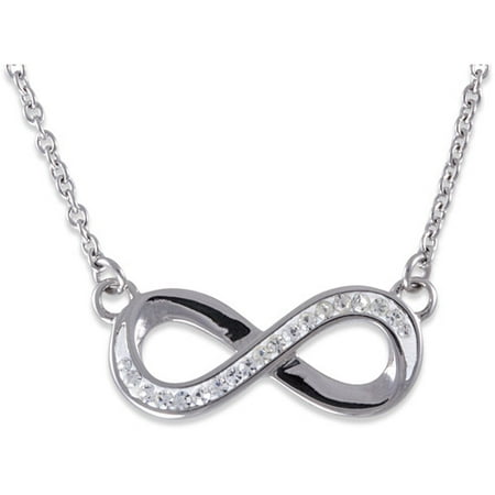 Connection from Hallmark Stainless Steel Infinity Crystal Necklace, 18