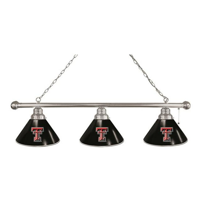 Holland Bar Stool BL3CHTXTech Texas Tech Rouge Raiders 3 Ombre Billard Lumière&44; Chrome