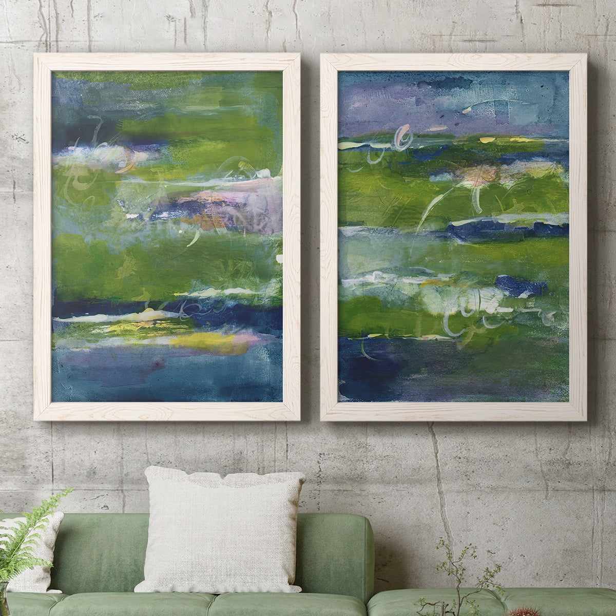 Bales of Color I - Premium Framed Canvas 2 Piece Set - Ready to Hang