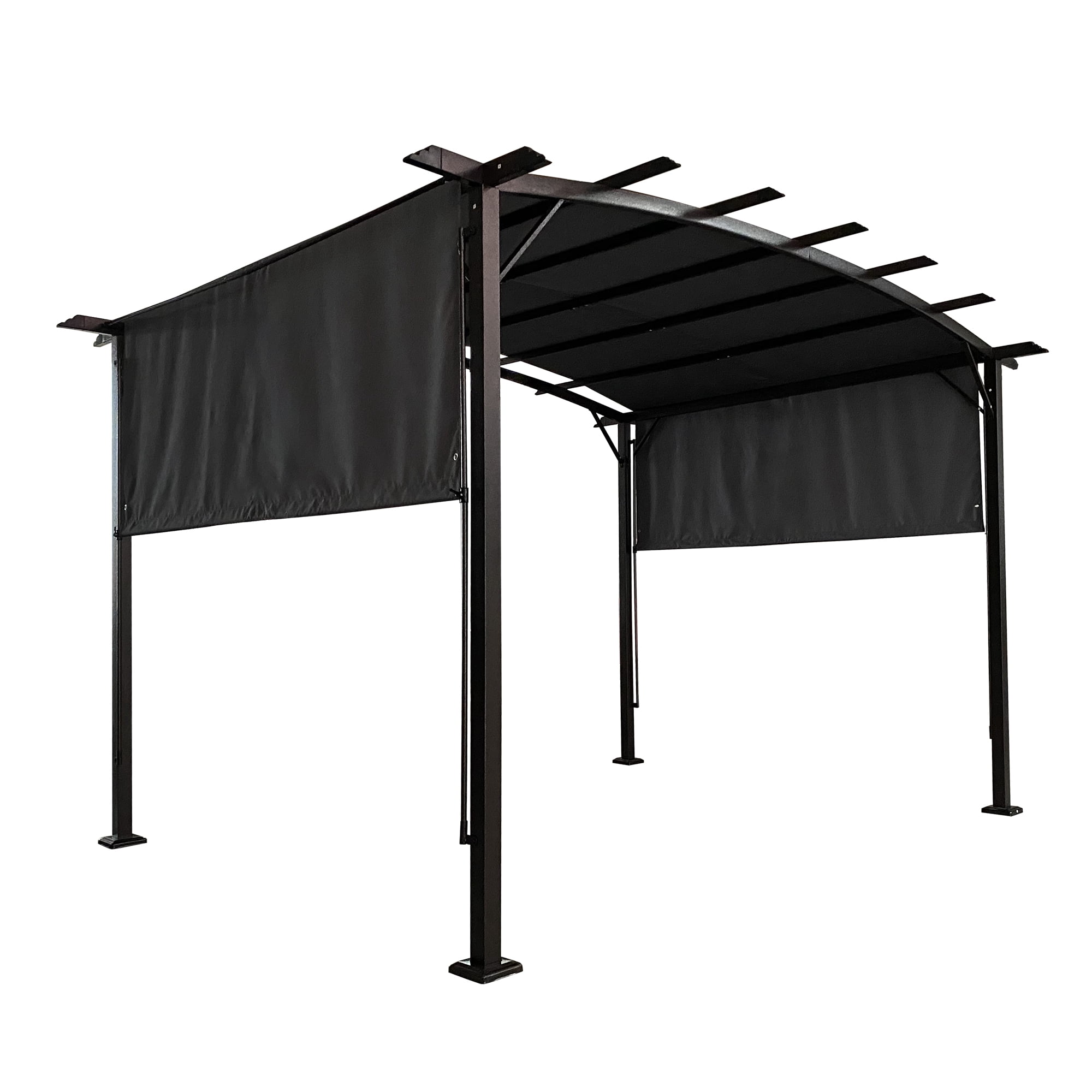 Yesurprise 12x9Ft Metal Pergola, Outdoor Gazebo, Easy Setup Outside Shelter, Wind Secure Cozy Seating Area, Steel Frame Gazebo, for Patio Backyard Deck Lawns Balcony Garden Porch