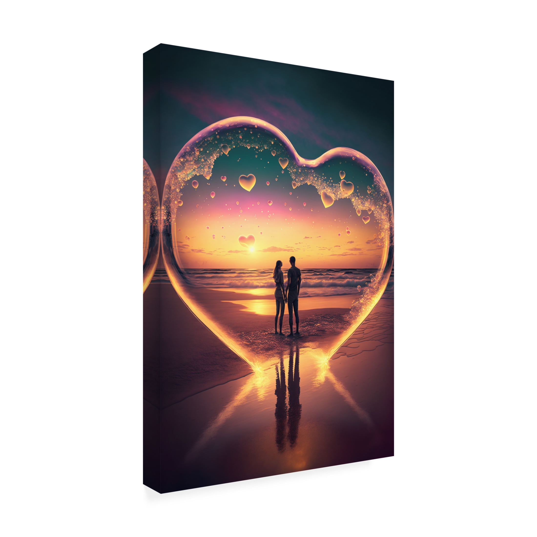 Canvas Wall Art - Ray Heere 'Love Is In The Air 8' Wall Art for Living Room, Bedroom, or Office Décor by Trademark Fine Art - 22 x 32 Inches