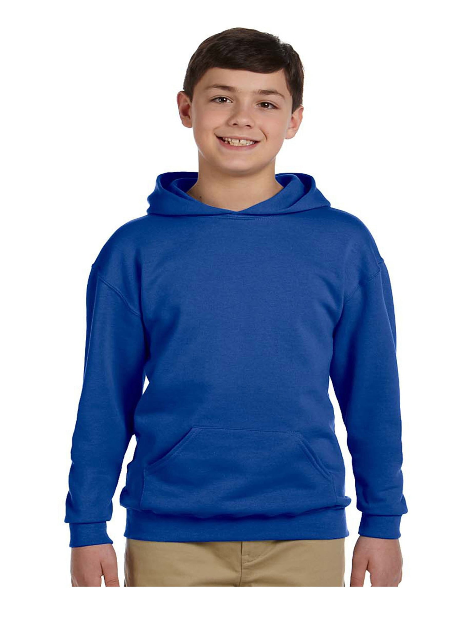 Jerzees Big Boys Drawcord Pullover Hooded Sweatshirt, Style 996Y ...