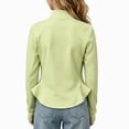 thumbnail image 5 of Girls Zip Up Athletic Jacket Lightweight Stand Collar Workout Outerwear With Thumbhole Cuffs for Gym Yoga Sports Daily Occasions, 5 of 8