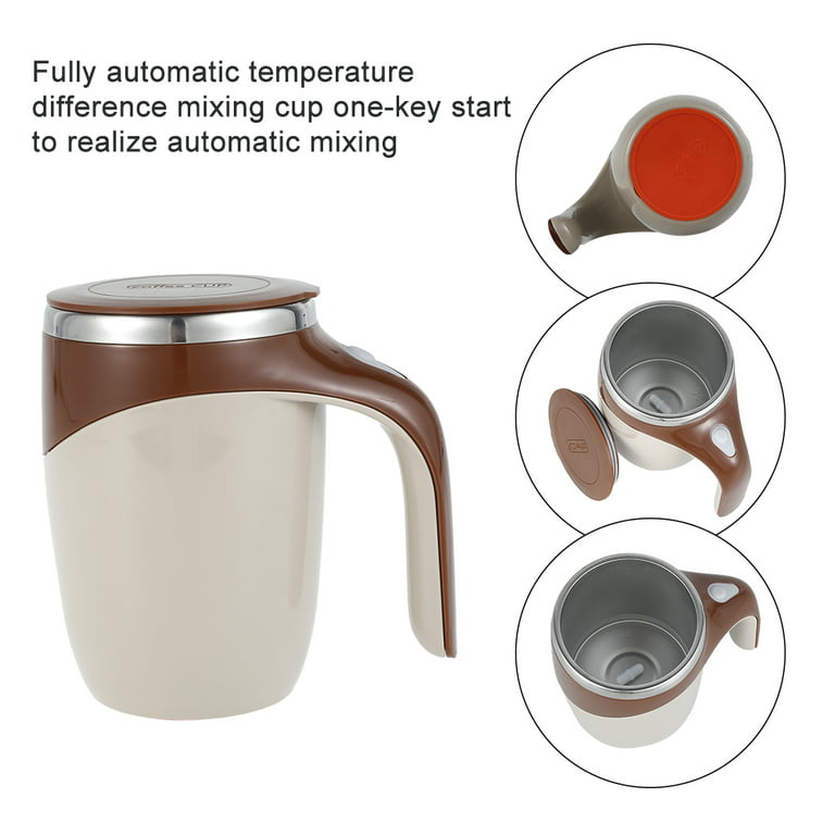 HOTBEST Self Stirring Coffee Mug Cup 400ml Electric Stainless