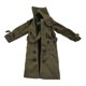 thumbnail image 5 of 1/12 de ropa para muñecas a escala: gabardina cruzada, atuendo realista para acción. Verde, 5 of 7