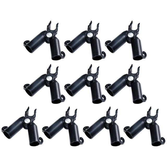 10 conectores para enrejado de plantas de 0 a 70 grados, estacas de jardín, clips, tubos de conexión y soportes.