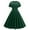 Green, variant on Xihbxyly Woman Dress Fashion Solid Color Off the Shoulder Cocktail-Length Dress Leisure Slim Fit Short Sleeve Dresses
