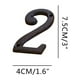 thumbnail image 1 of Creative Wrought Iron House Numbers Letters Decorative Sign for Outdoor Garden Door Mailbox Address Plaque Rustic Industrial Style, 1 of 3