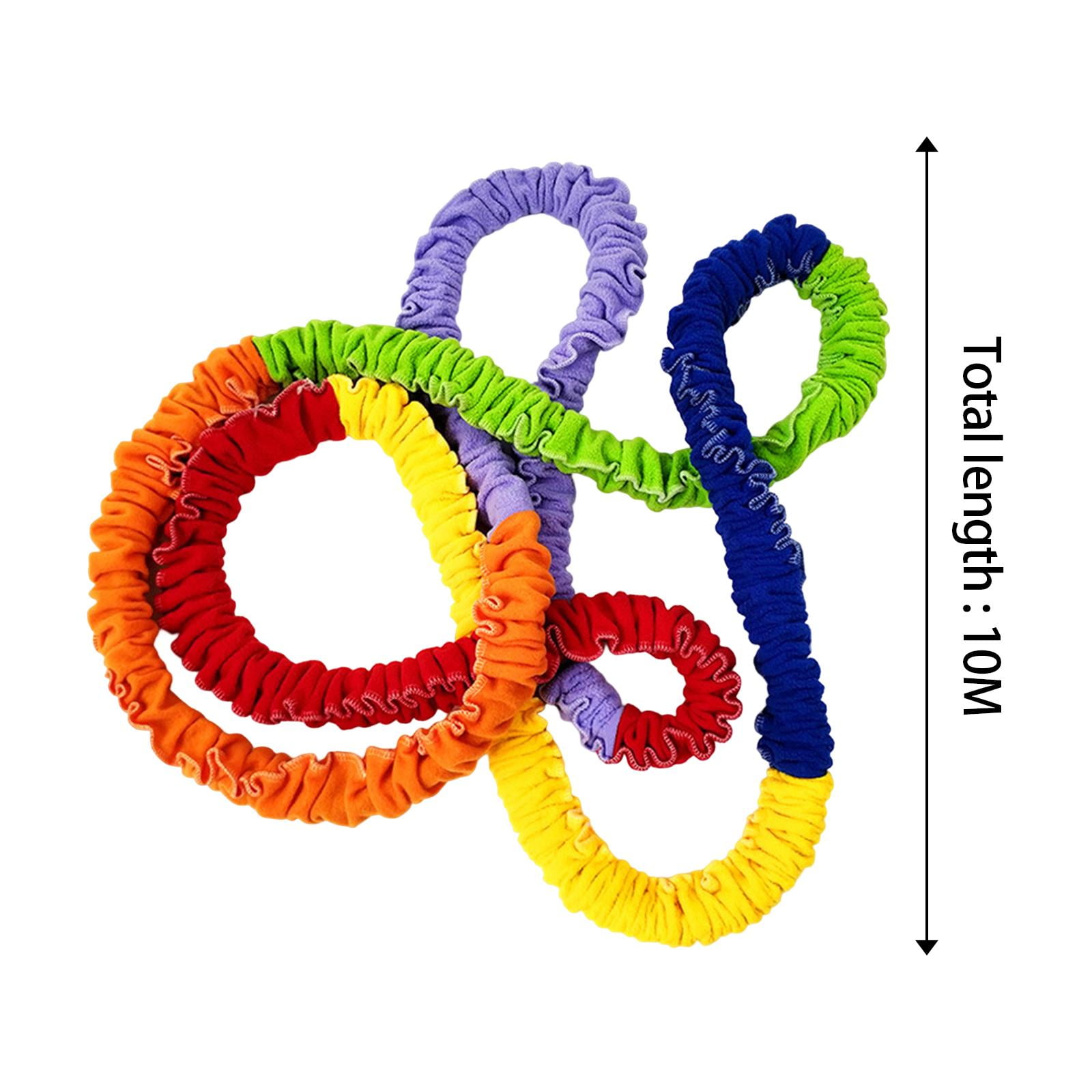 Cooperative Stretchy Band Resistance Band 10M Groupwork Exercise Band Loop Dynamic Movement for School Party Games Kids Child