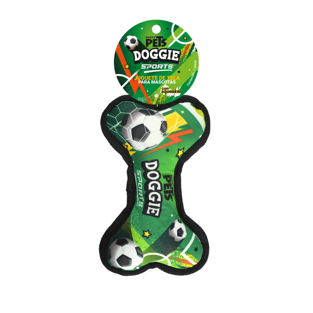 Juguete Hueso de Tela Soccer Fancy Pets