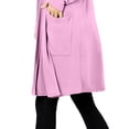 thumbnail image 4 of J. METHOD Women's Open Front Long Sleeve Cardigan Casual Basic Lightweight Soft Sweater with Slouchy Pockets NEWJ1440 Mauve L, 4 of 5