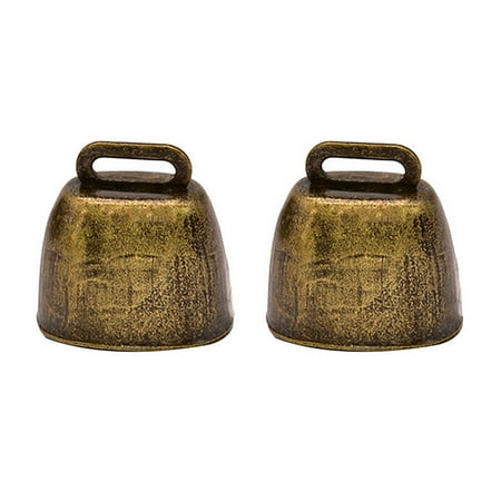 Bell Bells Metal Handle Calling Decorative Small Cow Garden Miniature Tiny Mini Luck Good Antique Housebreaking Training