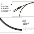 thumbnail image 4 of HLONK 4 Pcs Wire Rope Lanyard Heavy Weight Tie Out Cable Stainless Steel Wires Outdoor, 4 of 6