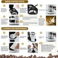 BOSCARE Coffee Maker with Reusable Filter,Small Drip Coffeemaker