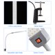 thumbnail image 4 of Lámpara de mesa LED de 620 lúmenes con abrazadera 13W 6000K Super brillante 112 piezas Cuentas de MABOTO Clip en la lámpara de mesa, 4 of 7
