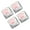 White, variant on Quiet Typing Keycaps Silicone ABS Hybrids Materials and Gaming Keyboards Accessories