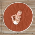 thumbnail image 4 of Sweet Jojo Designs Orange Boho Bohemian Boy Girl Baby Play Mat Tummy Time Activity Infant Playmat Playpen Teepee Floor Burnt Rust Ivory Off White Farmhouse Shabby Chic Designer Modern Tassel Fringe, 4 of 4