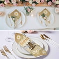 thumbnail image 3 of Brown Daisy Bees Cloth Napkins, Spring Farmhouse Honey Floral Rings Washable and Reusable Dinner Napkins Set of 8, Table Napkin for Kitchen Party Birthday Wedding Hotel Housewarming 20"x20", 3 of 9