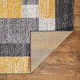 thumbnail image 5 of World Rug Gallery Modern Geometric Boxes Area Rug - Yellow 5' x 7', 5 of 8
