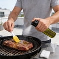 thumbnail image 2 of Oil Sprayer for Cooking Olive & Avocado Oil Spray Bottle, 100ml Food Grade Glass Mister with Adjustable Nozzle, 304 Stainless Steel Kitchen Gadgets for Air Fryer Salad Frying BBQ, 2 of 4