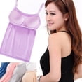 thumbnail image 6 of Women Tank Tops Female Camisole with Built in Bra Women Padded Bra Top Vests S-XL, 6 of 8