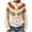 Beige B2, variant on Plus Size Cardigan Women Fair Isle Cerw Neck Knit Sweater Long Sleeve Casual Open Front Top Womens Fashion Gray S-3XL
