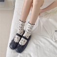 thumbnail image 6 of Milue Women Ankle Socks Sweet Lolitas Ruffle Calf Socks Stretchy Crew Socks Hosiery, 6 of 21