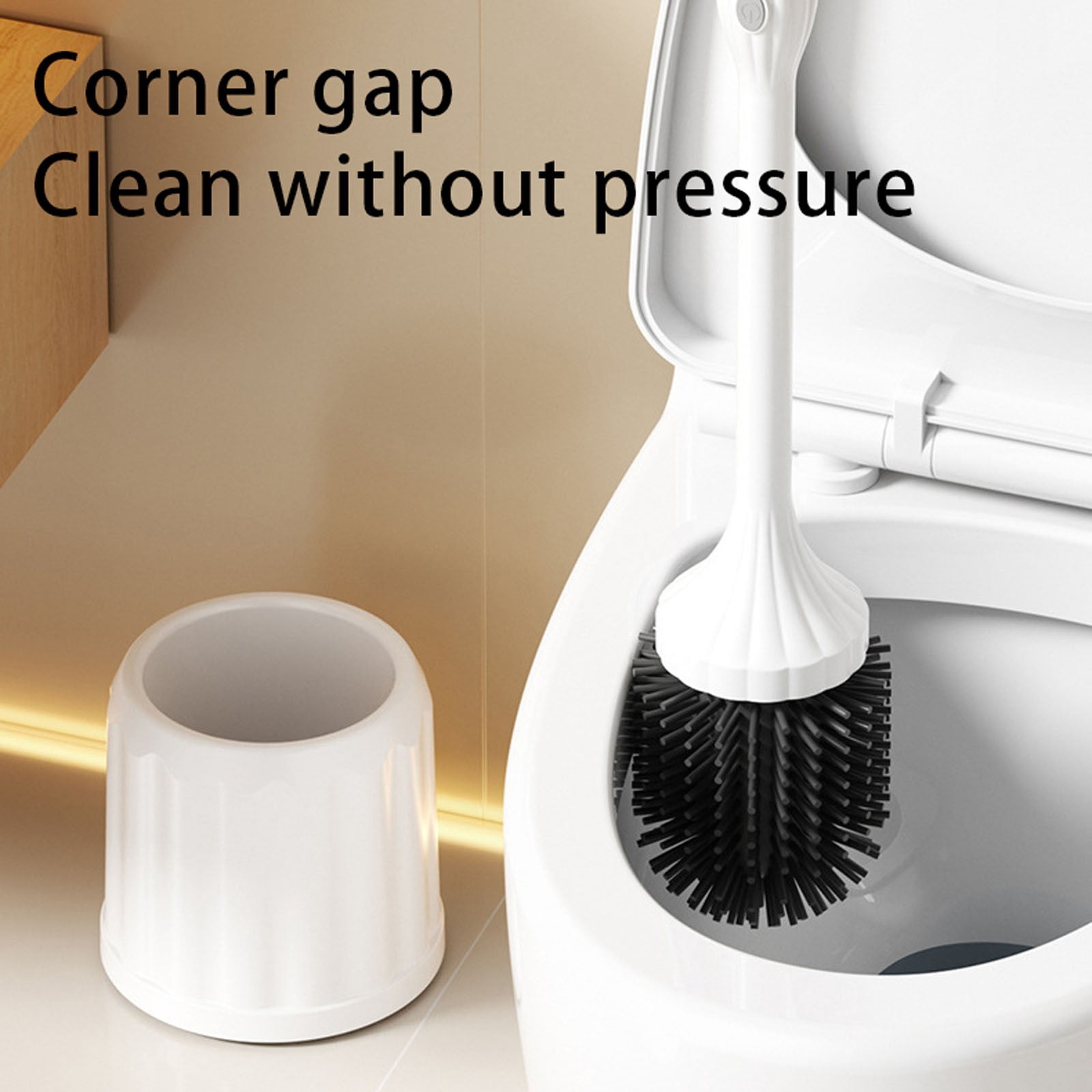 Toilet Scrubber Silicone Toilet Brushes For Bathroom With Holder Toilet Brush Cleaner Toilet Brush Floor Standing Without Drilling Watch Polish Porcelain And Polish Stainless Steel Plug Dish Soap