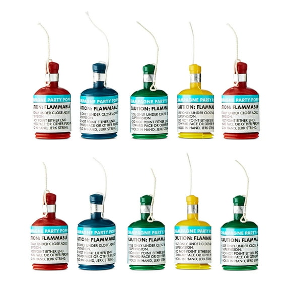 Party Poppers, 10 Pieces, by Way To Celebrate
