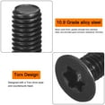 thumbnail image 4 of Uxcell M5-0.8x8mm Flat Head Torx Anti Theft Machine Screws, 20Pack 10.9 Grade Alloy Steel, Torx Drive, Countersunk Head, Full Thread, Black Oxide Finish, 4 of 6