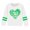 B White, variant on SGFCWSX Girls Long Sleeve T-Shirt, Kids Crew Neck Print Casual Top Army Green Size 5-6 Years