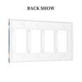 thumbnail image 2 of Vibrant Color Hues Painting Switch Cover Decorative Wall Plate / 4-Gang Screwless / Standard Size 4.5x8 in, 2 of 5