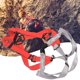 thumbnail image 5 of Arnés de escalada en roca de cuerpo entero de poliéster rojo y gris, cinturón de seguridad de protección para exteriores, 5 of 11
