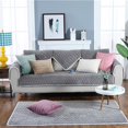 thumbnail image 4 of OUSITAID Soft Sofa Couch Cover Slip Resistant Rug Carpet Cushion Floor Mat Home Seat Pad Grey 70*70cm, 4 of 13