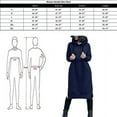 thumbnail image 5 of Women's Thickening Long Fleece Sweatshirt String Hoodie Dress Pullover Plus Size, 5 of 5