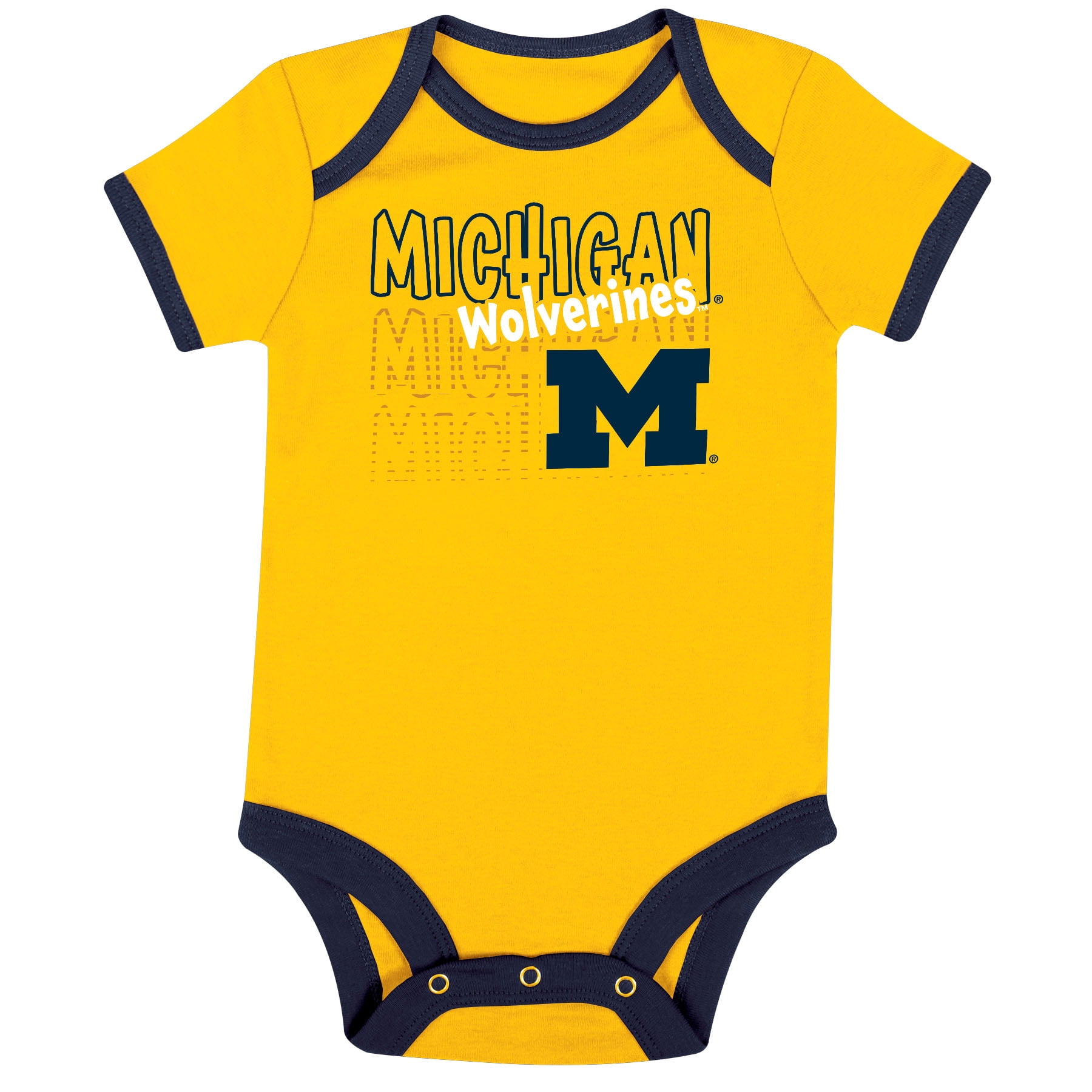 NCAA Michigan Wolverines Infant & Toddler Onesies, 3-Pack
