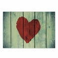 thumbnail image 1 of Love Cutting Board, Heart Painted on Rustic Wooden Wall Romance Affection Pleasure Themed Print, Decorative Tempered Glass Cutting and Serving Board, Small Size, Red Pale Green, by Ambesonne, 1 of 1