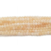 4mm Light Yellow Jade Round Beads Genuine Gemstone Natural Jewelry Making