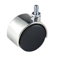 thumbnail image 1 of Econoco TW12 2" Plastic Twin Wheel Caster w/ 5/8" stem - Black Color,Pack Size - 72, 1 of 1