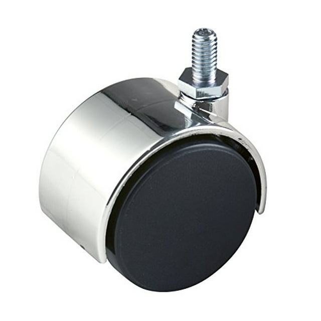 Econoco TW12 2" Plastic Twin Wheel Caster w/ 5/8" stem - Black Color,Pack Size - 72