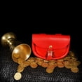 thumbnail image 3 of Mythrojan Handmade Medieval Leather Belt Bumbag Pouch Purse for Weekend Events and Festivals - Red, 3 of 5