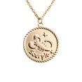 thumbnail image 1 of Collar para Mujer de Horóscopo LuckyLy, Acero Inoxidable con Baño de Oro 18k y Dije de Signo Zodiacal, Modelo Astra dorado UNITALLA, 1 of 8