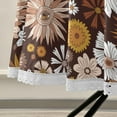 thumbnail image 5 of 60 Inch Round Tablecloth - Autumn Flowers Waterproof Washable Fabric Table Cloth Lace Table Cover Tabletops for Dining, Kitchen, Wedding and Parties House Decor, 5 of 7