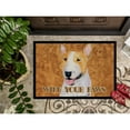 thumbnail image 3 of Carolines Treasures SS4890JMAT Bull Terrier Wipe your Paws Doormat 24x36 36"L x 24"W multicolor, 3 of 4