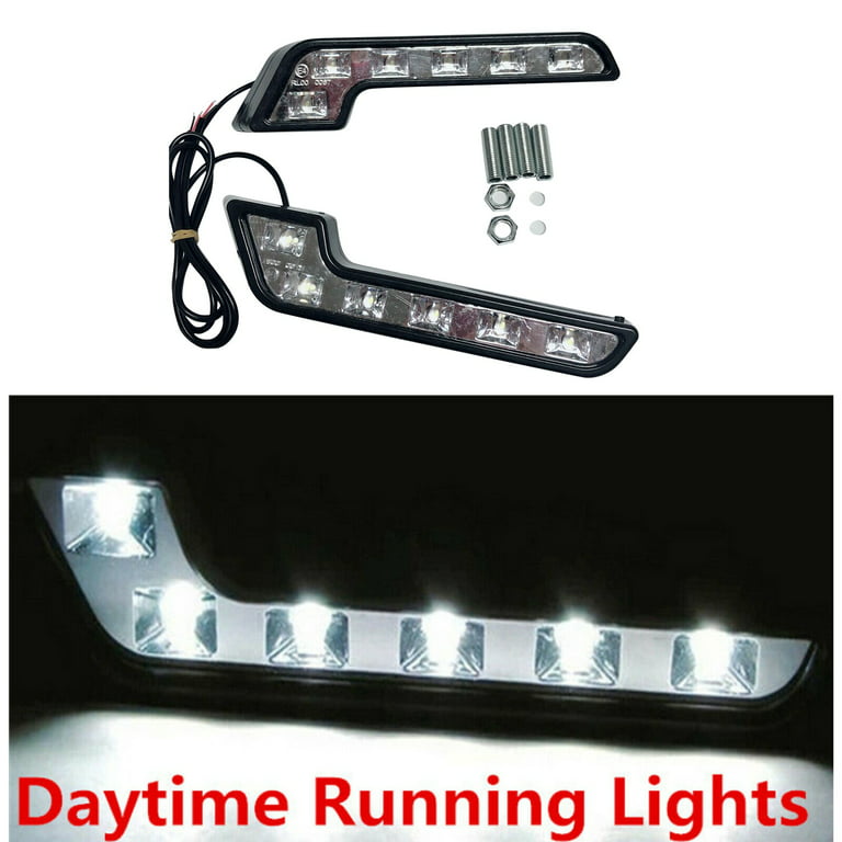 2X 12V Super DRL LED Daytime Running Lights for Auto Waterproof LED Driving  Lights Fog